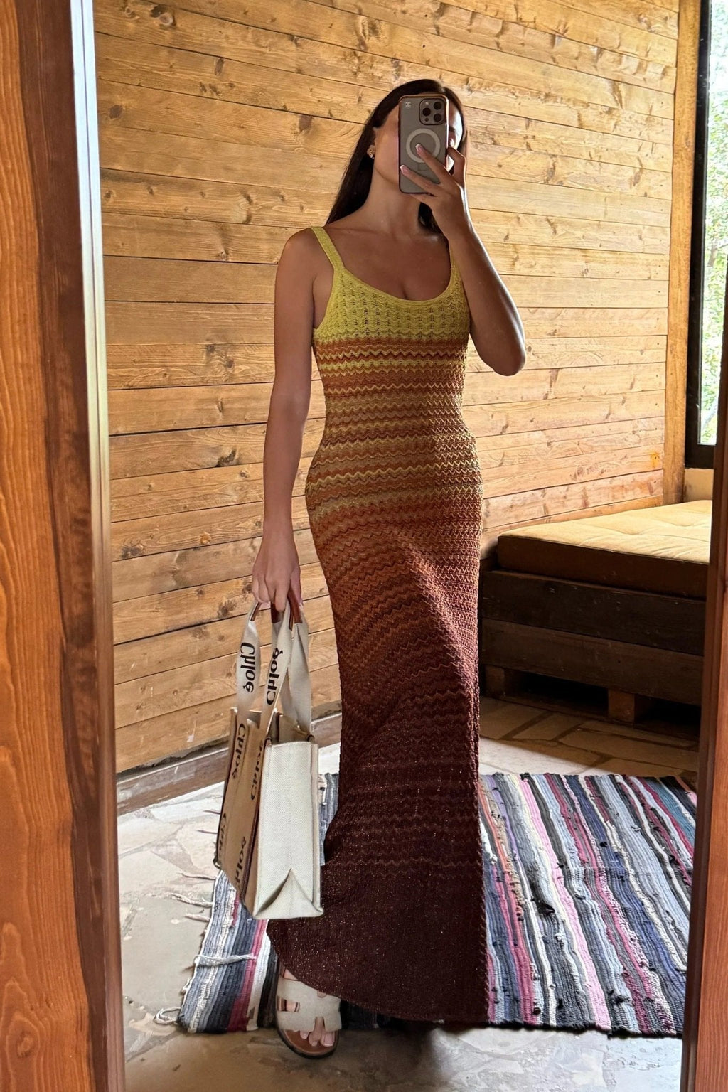 Sunset Knit Maxi Dress – Women's Summer Maxi Dress