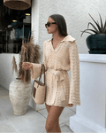 V-Neck Hollow Out Dress – Women's Summer Dress