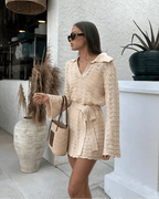 V-Neck Hollow Out Dress – Women's Summer Dress