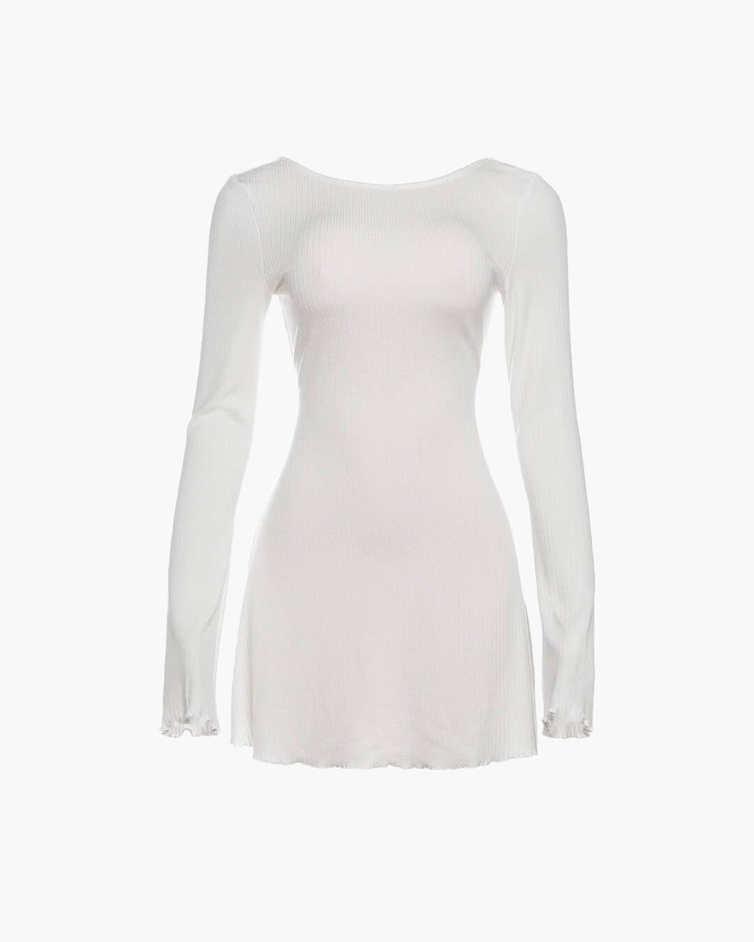 White Open Back Mini Dress – Women's Summer Mini Dress