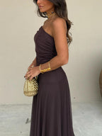Off Shoulder Maxi Dress – Women's Summer Party Maxi Dress