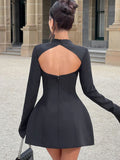 Backless Cotton Mini Dress – Effortless Summer Party Dress