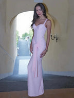 Sleeveless Corset Maxi Dress – Women's Summer Party Maxi Dress