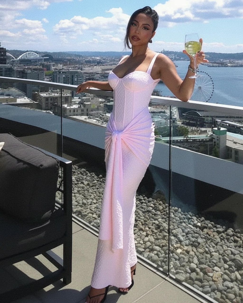Sleeveless Corset Maxi Dress – Women's Summer Party Maxi Dress
