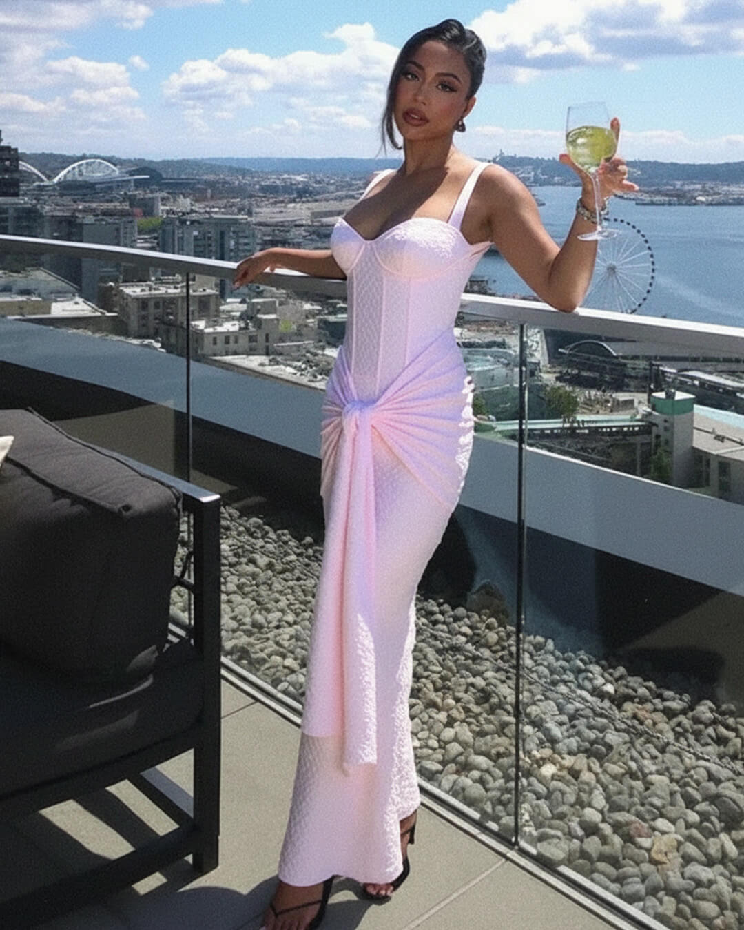 Sleeveless Corset Maxi Dress – Women's Summer Party Maxi Dress