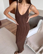 Black Backless Maxi Dress – Women's Summer Party Maxi Dress