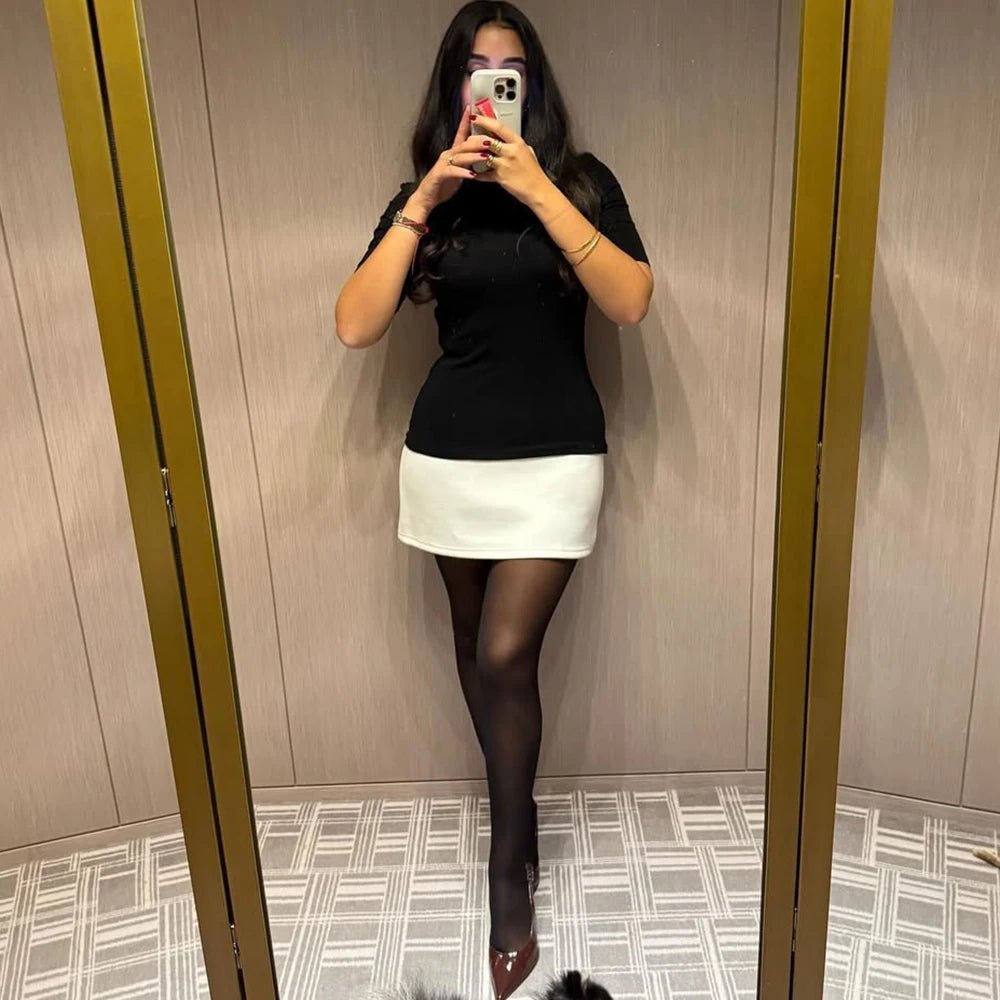 High Neck Mini Dress – Women's Summer Mini Dress