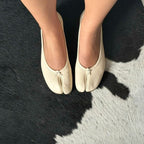 Black Split Toe Ballet Flats – Women's Comfortable Everyday Ballet Flats