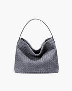 Suede Look Tote with Minimalist Silhouette – Spacious Day Bag