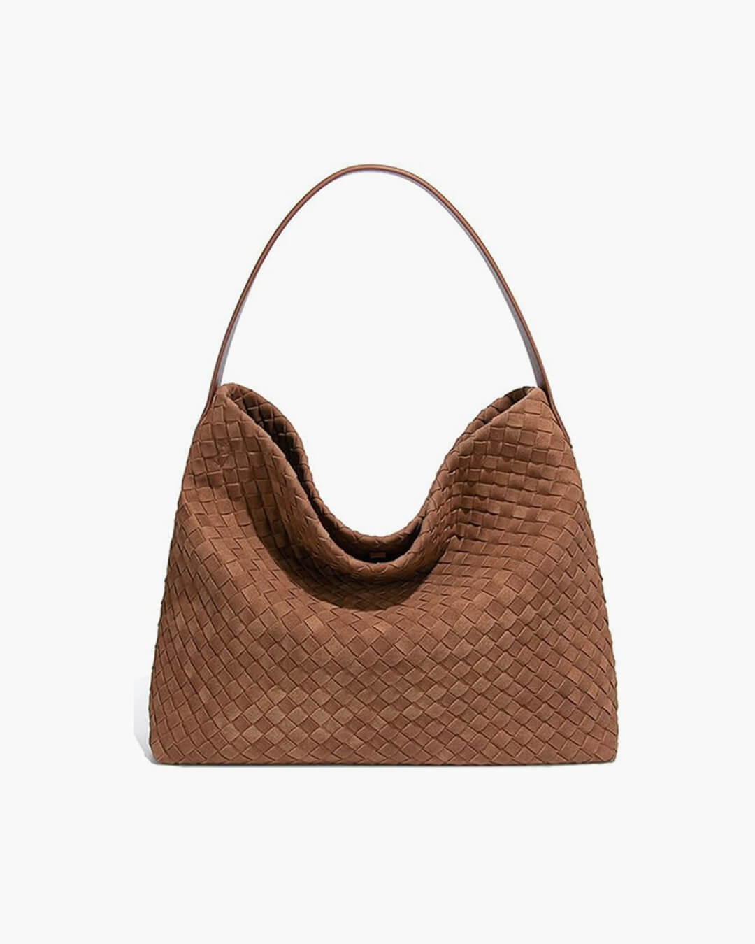 Suede Look Tote with Minimalist Silhouette – Spacious Day Bag