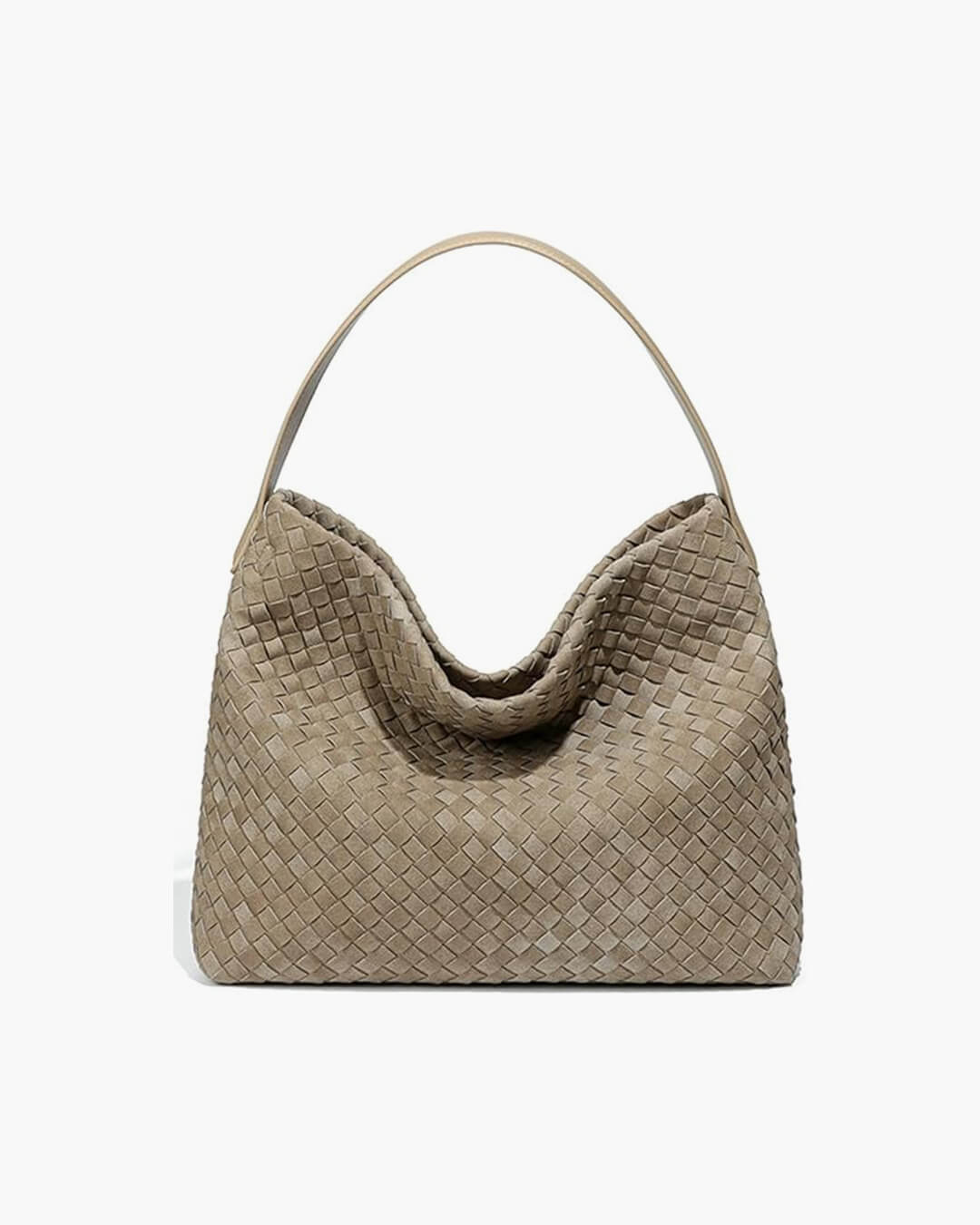 Suede Look Tote with Minimalist Silhouette – Spacious Day Bag