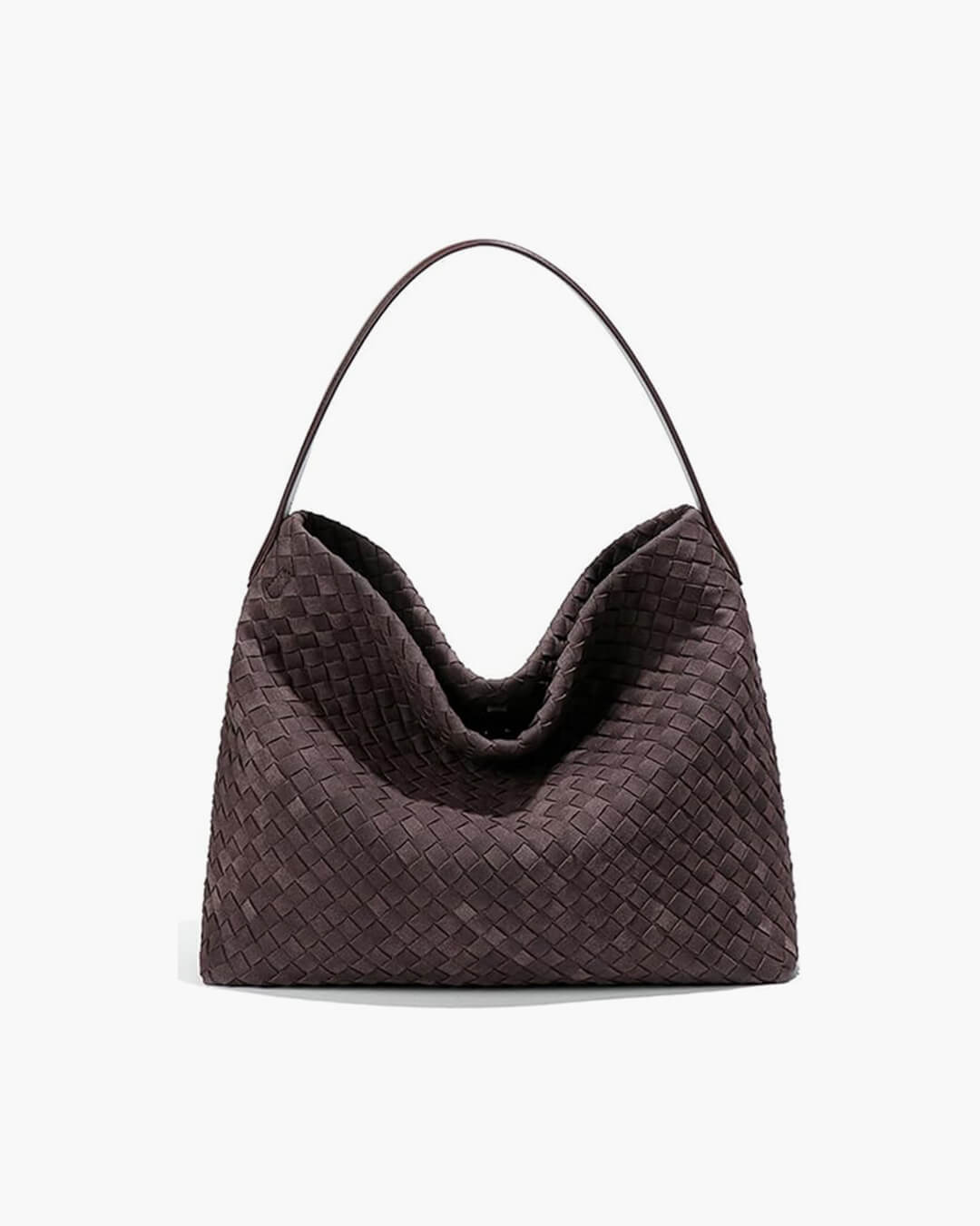 Suede Look Tote with Minimalist Silhouette – Spacious Day Bag
