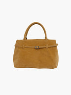 Soft Suede Look Bag in Neutral Tones – Structured Daily Bag