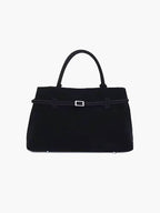 Soft Suede Look Bag in Neutral Tones – Structured Daily Bag