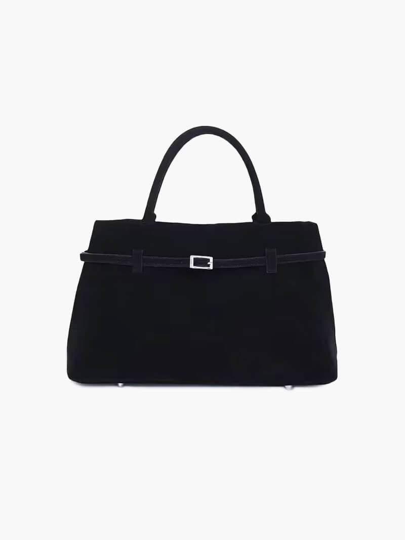 Soft Suede Look Bag in Neutral Tones – Structured Daily Bag