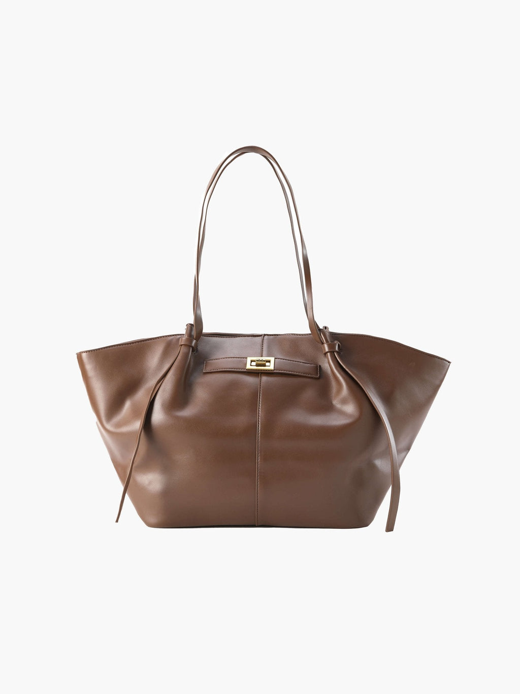 Soft Vegan Leather Shopper Bag – Sculptural Everyday Tote