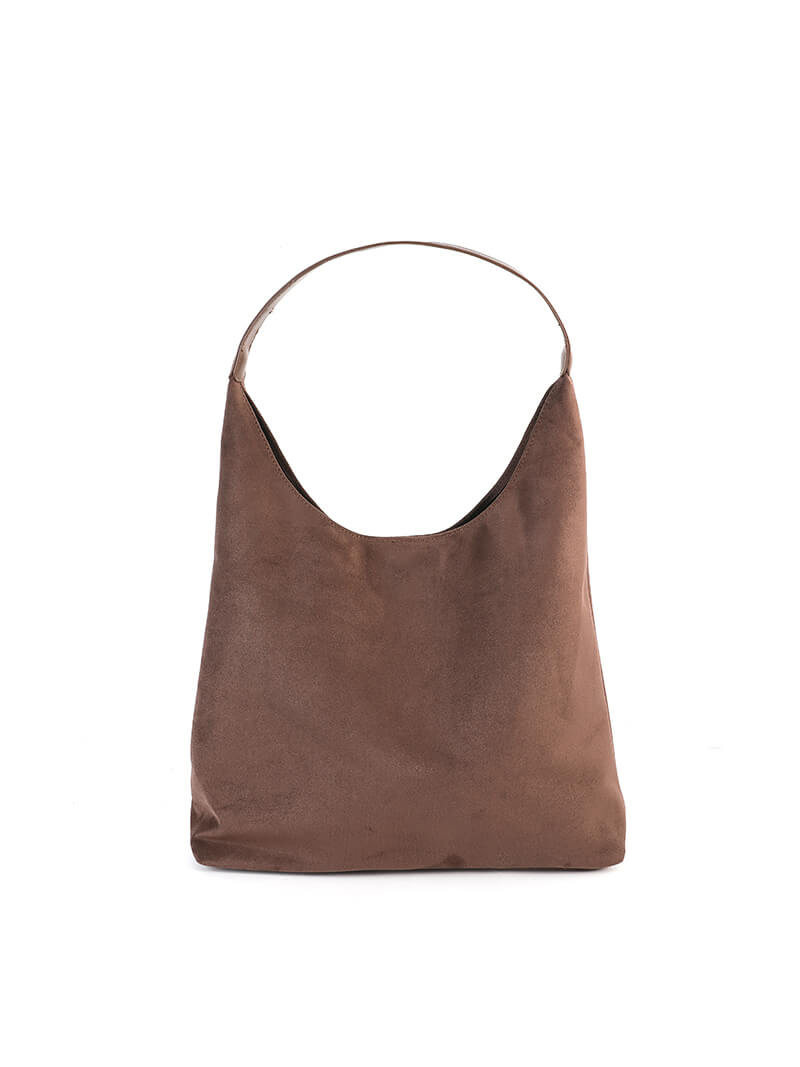 Western Style Suede Look Bag – Soft Everyday Shoulder Bag