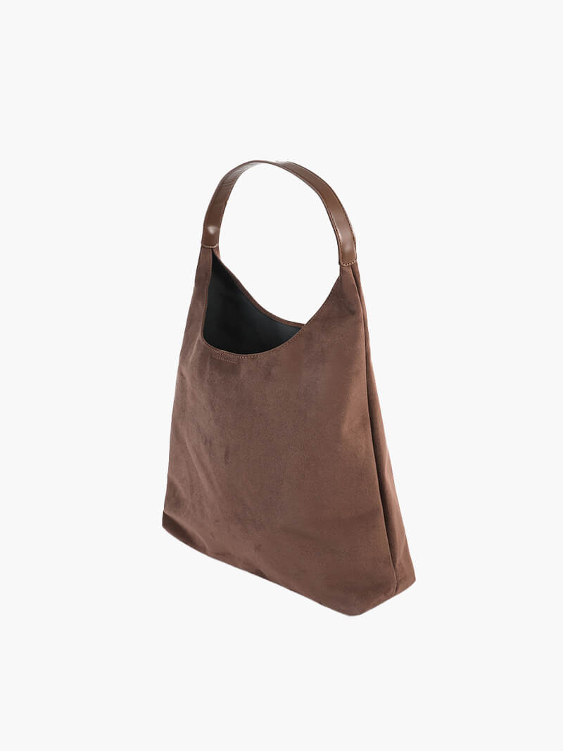 Western Style Suede Look Bag – Soft Everyday Shoulder Bag