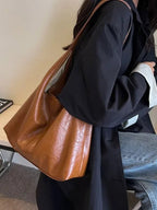 Glossy Patent Look Tote Bag – Sleek Laptop Bag