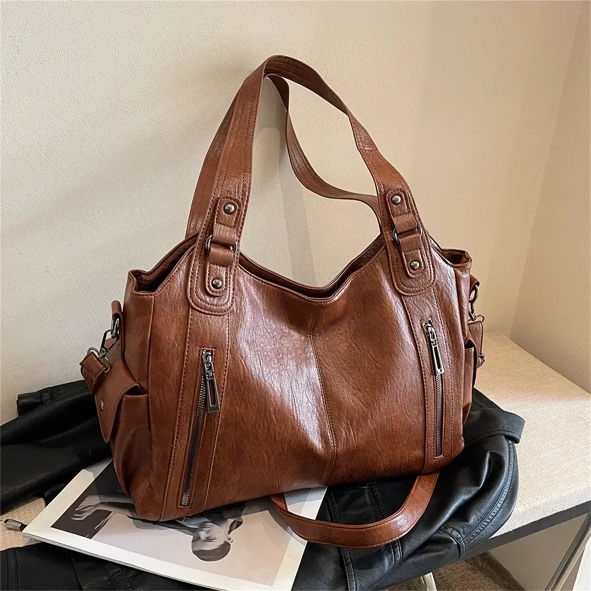 Colour Block Shoulder Bag – Sleek Office to Evening Bag