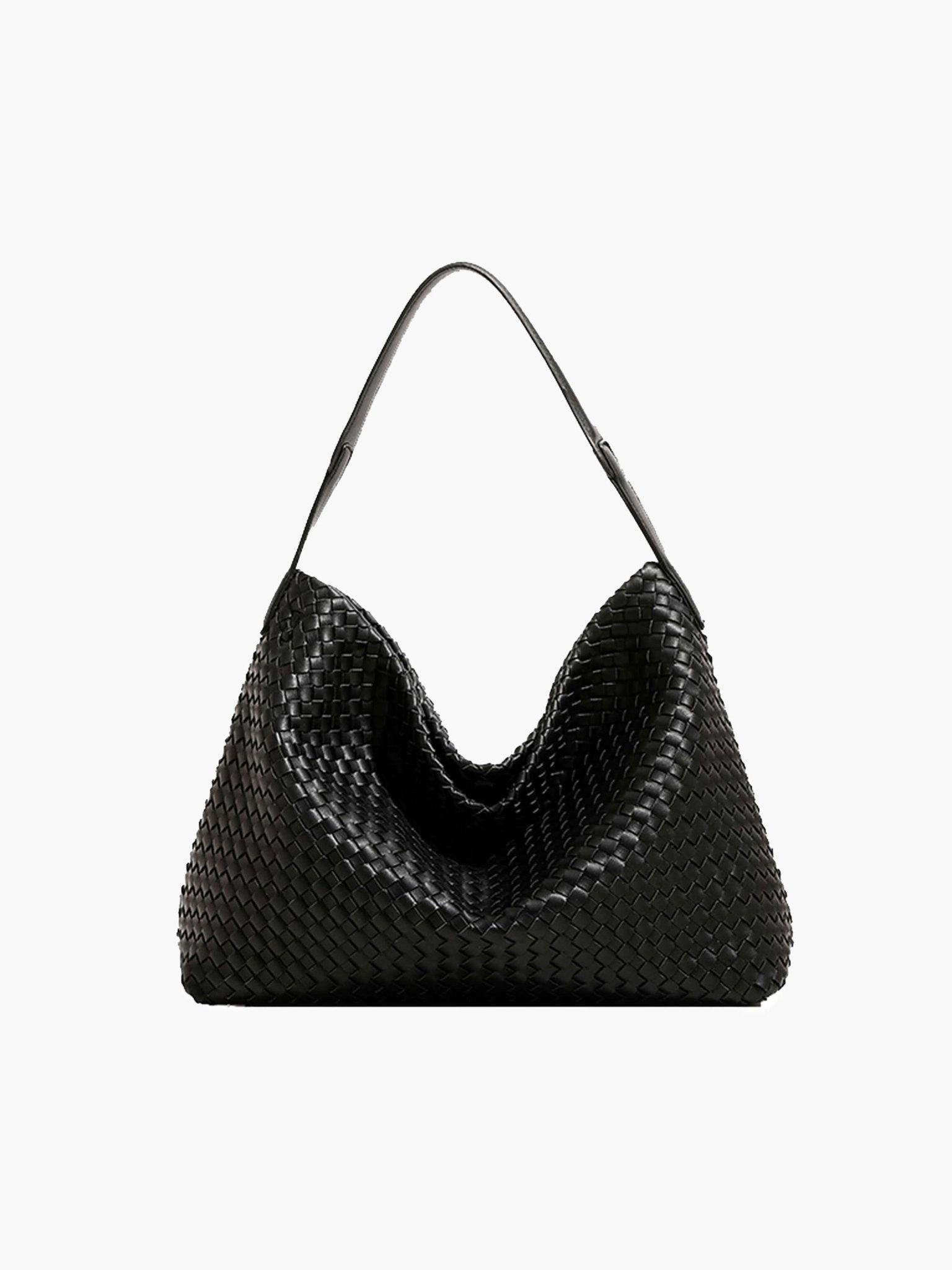 Structured Woven Tote – Rich Textured Handbag in Deep Tones
