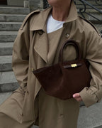 Vegan Suede Shoulder Bag – Slouchy Everyday Hobo