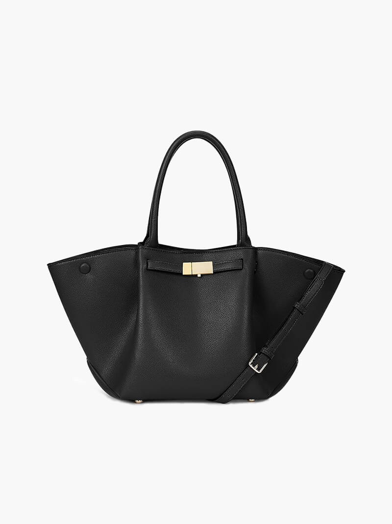 Suede Finish Tote Bag – Structured Work Bag