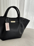 Suede Finish Tote Bag – Structured Work Bag