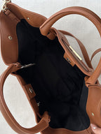 Suede Finish Tote Bag – Structured Work Bag