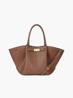 Suede Finish Tote Bag – Structured Work Bag