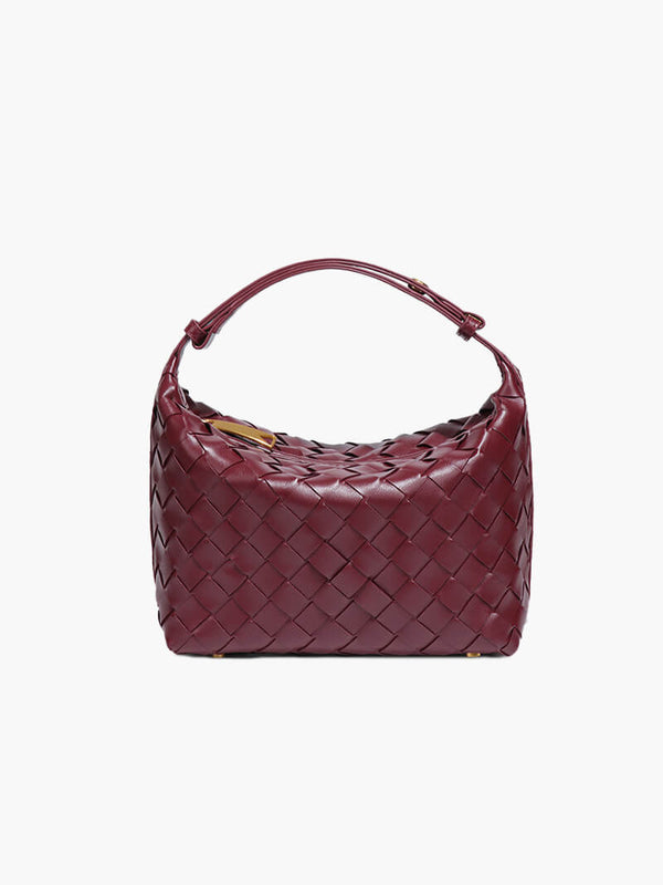 Mini Woven Bag – Compact Structured Handbag in 5 Colours