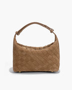 Woven Suede Look Day Bag – Textured Carry-All in 7 Colours