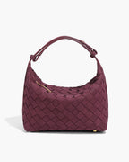 Woven Suede Look Day Bag – Textured Carry-All in 7 Colours