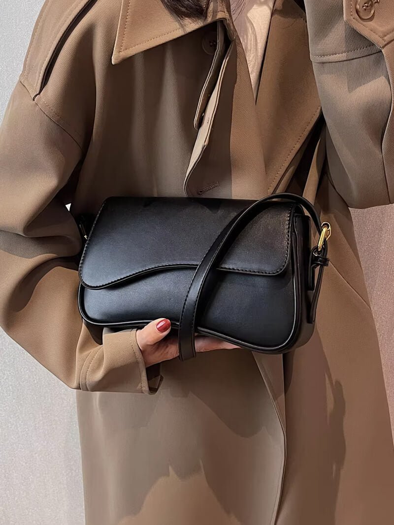 Saddle Shoulder Bag – Structured Crossbody in 5 Colours