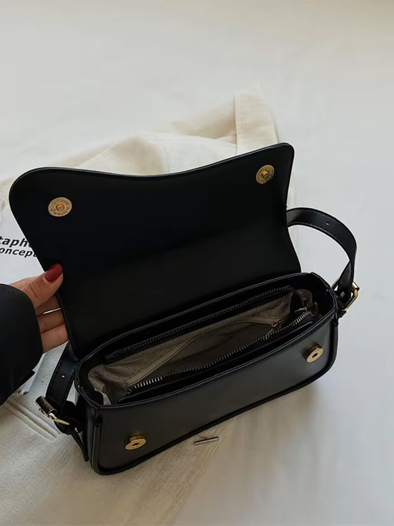 Saddle Shoulder Bag – Structured Crossbody in 5 Colours