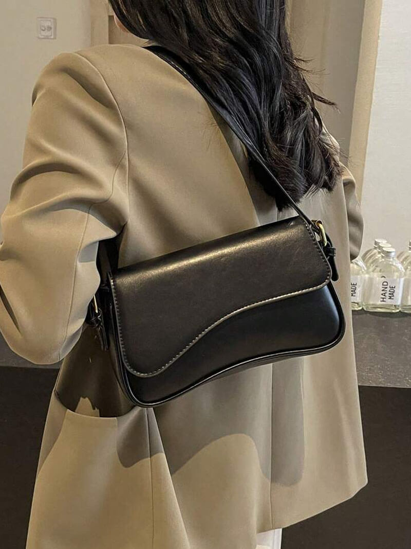 Saddle Shoulder Bag – Structured Crossbody in 5 Colours