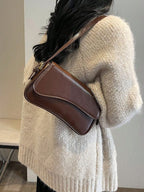 Saddle Shoulder Bag – Structured Crossbody in 5 Colours