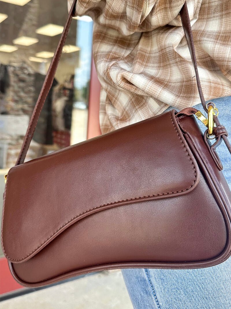 Saddle Shoulder Bag – Structured Crossbody in 5 Colours