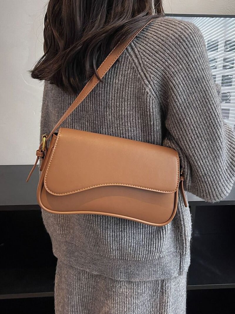 Saddle Shoulder Bag – Structured Crossbody in 5 Colours
