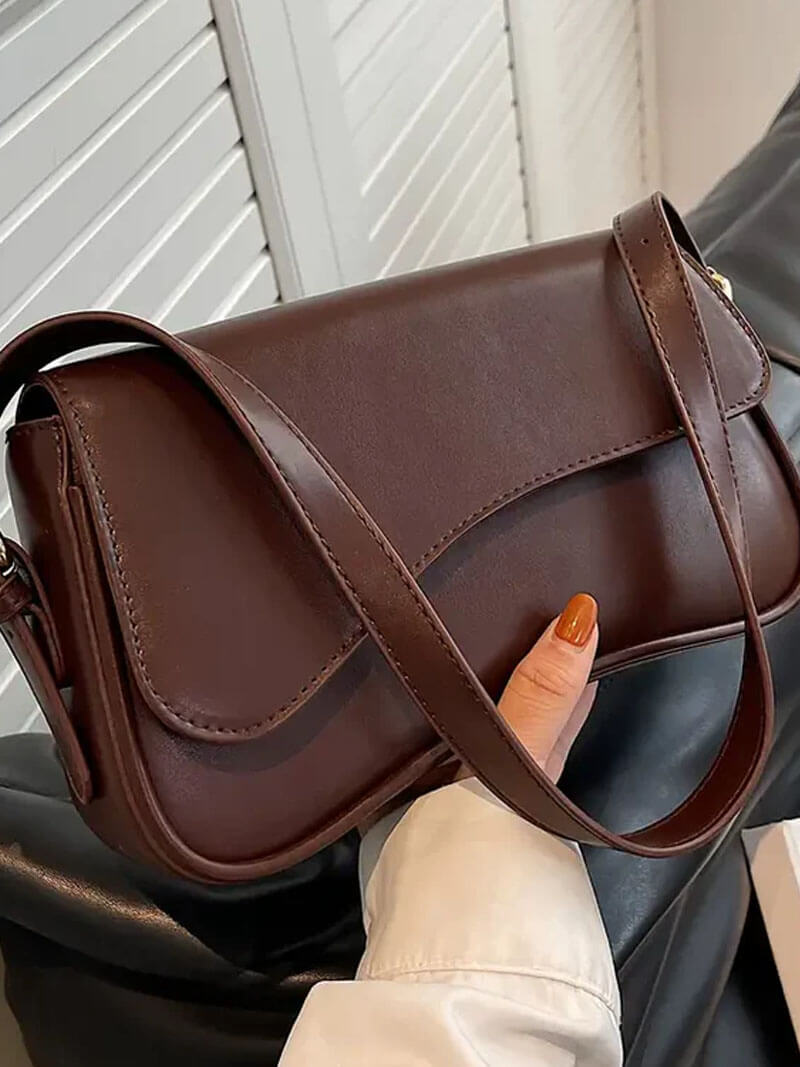 Saddle Shoulder Bag – Structured Crossbody in 5 Colours