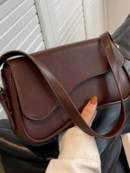 Saddle Shoulder Bag – Structured Crossbody in 5 Colours