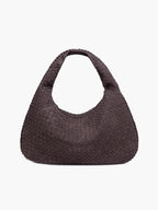 Suede Look Woven Tote XL – Oversized Braided Shopper