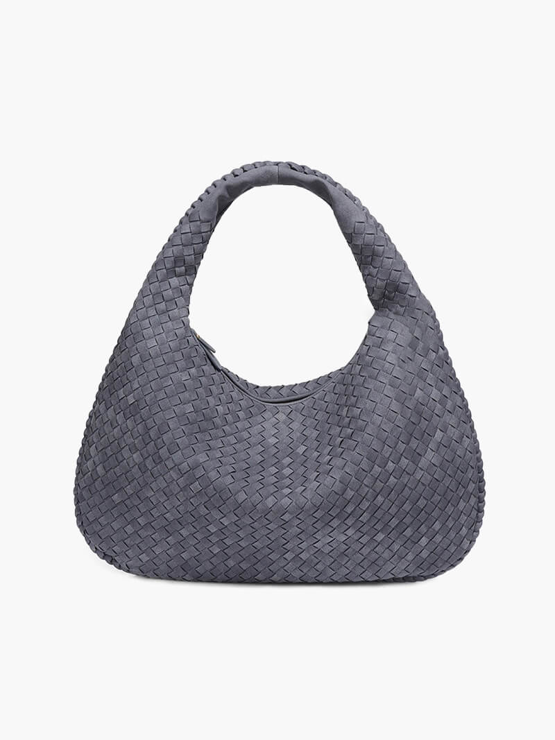 Suede Look Woven Tote XL – Oversized Braided Shopper