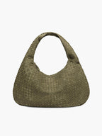 Suede Look Woven Tote XL – Oversized Braided Shopper