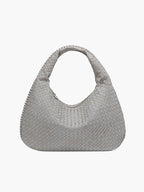Suede Look Woven Tote XL – Oversized Braided Shopper