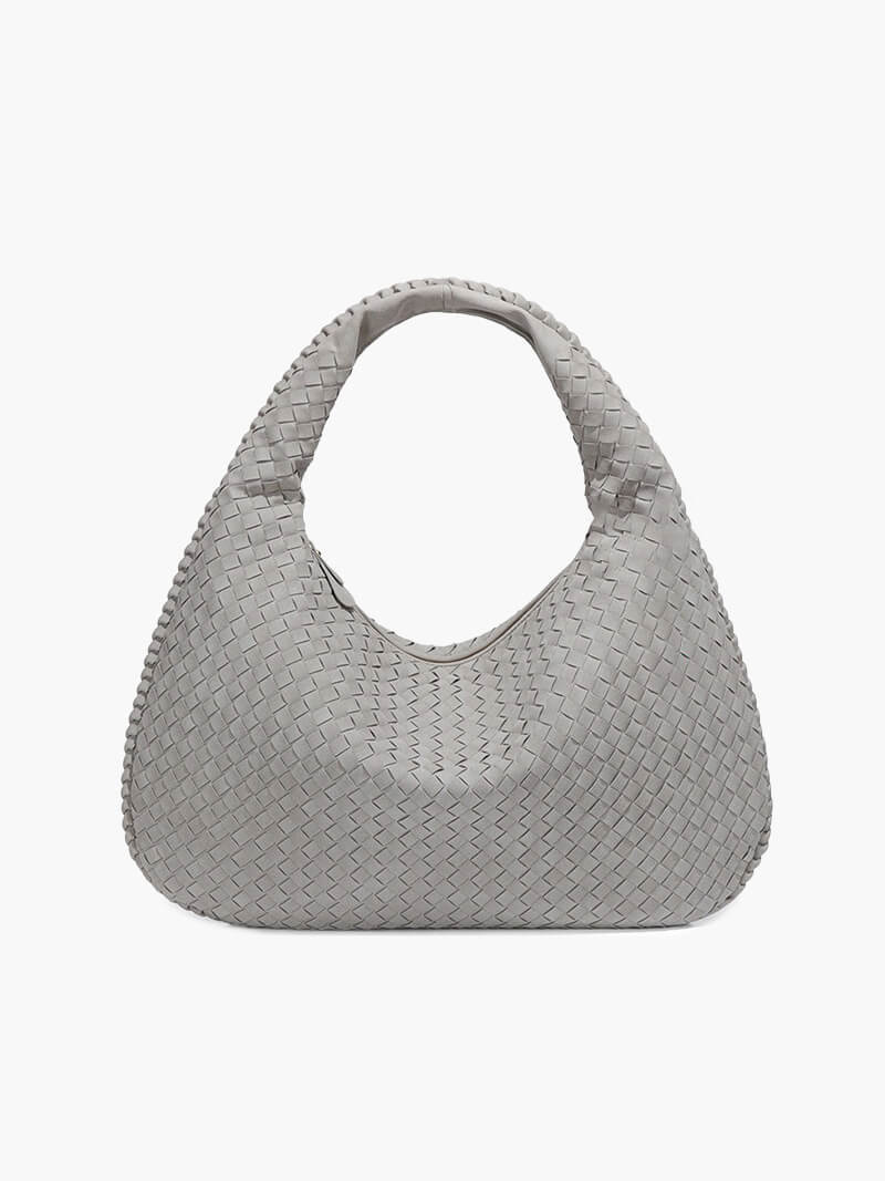 Suede Look Woven Tote XL – Oversized Braided Shopper