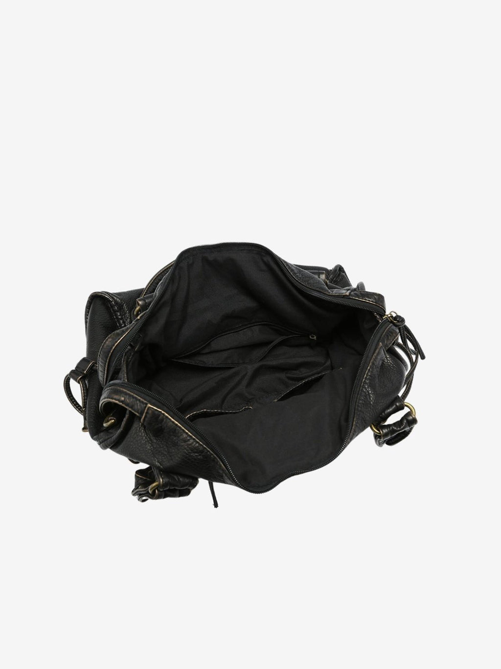 Minimalist Vegan Leather Shoulder Bag in Black or White