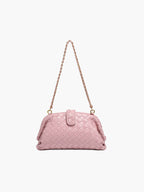Woven Clutch with Detachable Strap – Convertible Evening Bag