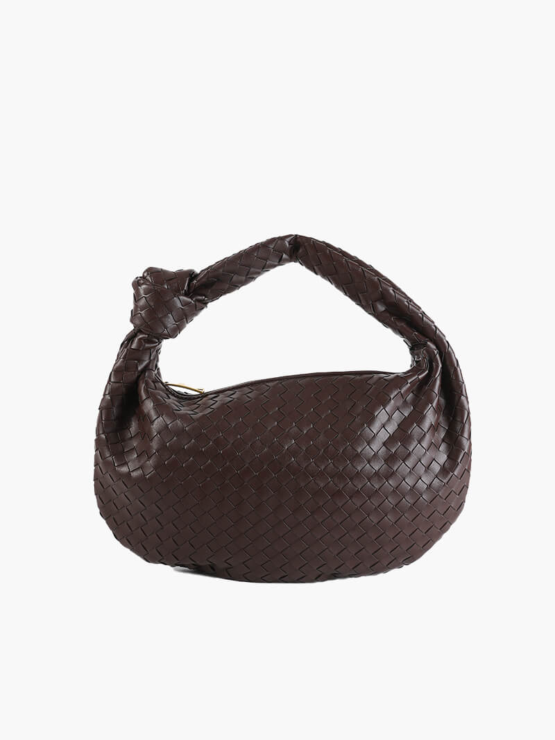 Handwoven Medium Handbag – Minimalist Woven Bag