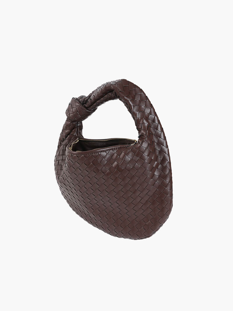 Handwoven Medium Handbag – Minimalist Woven Bag